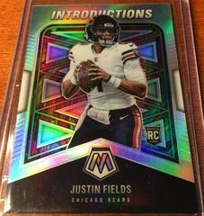 Justin Fields [Silver] Football Cards 2021 Panini Mosaic Introductions Prices
