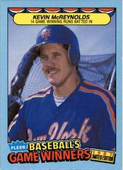 Kevin McReynolds #28 Baseball Cards 1987 Fleer Game Winners Prices