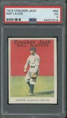Nap Lajoie #66 Baseball Cards 1915 Cracker Jack Prices