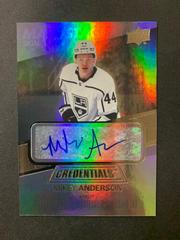 Mikey Anderson Hockey Cards 2021 Upper Deck Credentials Main Stage Signatures Prices