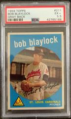 Bob Blaylock [Gray Back] #211 Baseball Cards 1959 Topps Prices