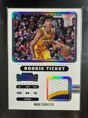 Max Christie #RTS-MCL Basketball Cards 2022 Panini Contenders Rookie Ticket Swatches Prices