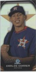 Carlos Correa [Orange Refractor] Baseball Cards 2015 Bowman Chrome Prospect Profiles Mini Prices