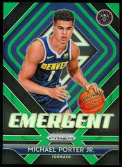 Michael Porter Jr. [Green Prizm] Basketball Cards 2018 Panini Prizm Emergent Prices