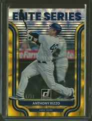 Anthony Rizzo [Gold] Baseball Cards 2022 Panini Donruss Elite Series Prices