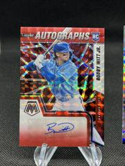 Bobby Witt Jr. [Choice Fusion Red and Yellow] #RAM-ZS Baseball Cards 2022 Panini Mosaic Rookie Autographs Prices