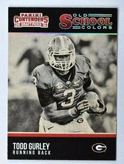 Todd Gurley II #24 Football Cards 2016 Panini Contenders Draft Picks Old School Colors Prices