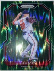 Juan Soto [Forest Green Flash Prizm] Baseball Cards 2021 Panini Prizm Prices