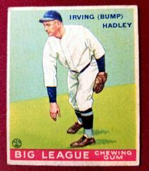 Bump Hadley #15 Baseball Cards 1934 World Wide Gum Prices