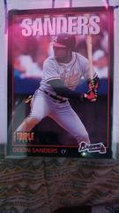 Deion Sanders #162 Baseball Cards 1993 Panini Donruss Triple Play Prices