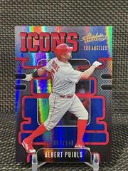 Albert Pujols [Spectrum Blue] Baseball Cards 2021 Panini Absolute Icons Prices