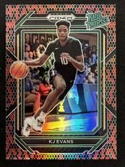 KJ Evans [Venom] #4 Basketball Cards 2023 Panini Prizm Draft Picks Rated Prospect Prices