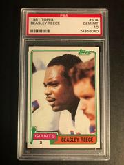 Beasley Reece #504 Football Cards 1981 Topps Prices