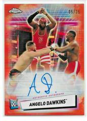 Angelo Dawkins [Orange Refractor] Wrestling Cards 2021 Topps Chrome WWE Autographs Prices