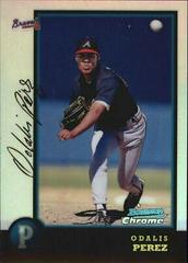 Odalis Perez [Refractor] Baseball Cards 1998 Bowman Chrome Prices
