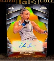 Carla Esparza [Gold Refractor] #CVA-CES Ufc Cards 2024 Topps Chrome UFC Veteran Autograph Prices
