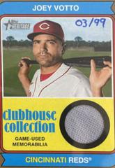 Joey Votto [Gold] Baseball Cards 2023 Topps Heritage Clubhouse Collection Relics Prices