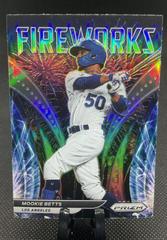 Mookie Betts [Silver Prizm] Baseball Cards 2022 Panini Prizm Fireworks Prices