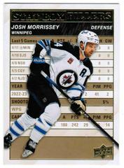 Josh Morrissey [Gold] #SB-25 Hockey Cards 2023 Upper Deck Stat Box Fillers Prices