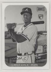Ronald Acuna Jr. [Black & White] #AS-RAC Baseball Cards 2018 Topps Archives Snapshots Prices