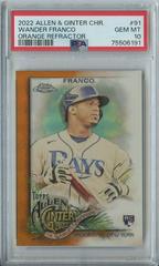 Wander Franco [Orange] #91 Baseball Cards 2022 Topps Allen & Ginter Chrome Prices