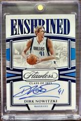 Dirk Nowitzki [Blue] #26 Basketball Cards 2022 Panini Flawless Enshrined Signature Prices