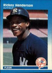 Rickey Henderson #52 Baseball Cards 1987 Fleer Mini Prices