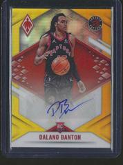 Dalano Banton [Gold] #PRA-DBA Basketball Cards 2021 Panini Chronicles Phoenix Rookie Autographs Prices
