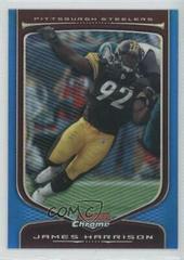 James Harrison [Blue Refractor] Football Cards 2009 Bowman Chrome Prices