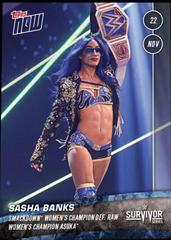 Sasha Banks #64 Wrestling Cards 2020 Topps Now WWE Prices