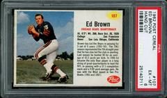 Ed Brown [Hand Cut] #107 Football Cards 1962 Post Cereal Prices