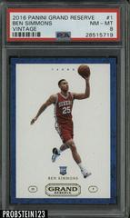 Ben Simmons [Vintage] Basketball Cards 2016 Panini Grand Reserve Prices