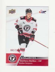 Zachary Bolduc [Exclusives] #3 Hockey Cards 2022 Upper Deck CHL Prices