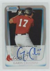 Garin Cecchini [Refractor Autograph] #BCP107 Baseball Cards 2011 Bowman Chrome Prospects Prices