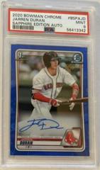 Jarren Duran [Red] #BSPA-JD Baseball Cards 2020 Bowman Sapphire Autographs Prices