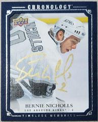 Bernie Nicholls D #CA-BN Hockey Cards 2019 Upper Deck Chronology Canvas Autograph Prices