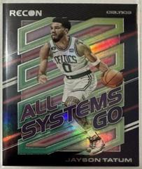 Jayson Tatum #2 Basketball Cards 2022 Panini Recon All Systems Go Prices