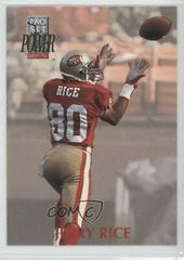 Jerry Rice Football Cards 1992 Pro Set Power Prices