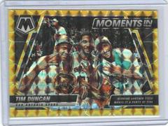 Tim Duncan [Gold] Basketball Cards 2021 Panini Mosaic Moments in Time Prices