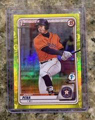 Jeremy Pena [Yellow Foil] #BFE-61 Baseball Cards 2020 Bowman 1st Edition Prices