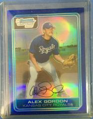 Alex Gordon [Blue Refractor] #BC1 Baseball Cards 2006 Bowman Chrome Prospects Prices