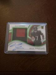 Bijan Robinson [Emerald] #3 Football Cards 2023 Panini Immaculate Signature Patch Rookie Prices