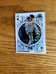 Clayton Kershaw [Reactive Blue] #A-13 Baseball Cards 2022 Panini Mosaic Aces Prices