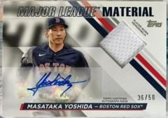 Masataka Yoshida Baseball Cards 2024 Topps Major League Material Autograph Prices
