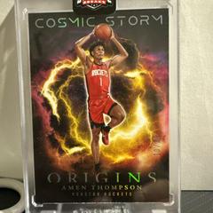 Amen Thompson [Gold] #15 Basketball Cards 2023 Panini Origins Cosmic Storm Prices