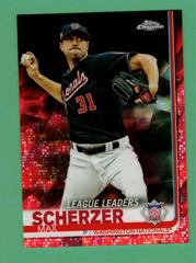 Max Scherzer [Red Refractor] #6 Baseball Cards 2019 Topps Chrome Sapphire Prices