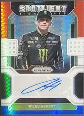 Riley Herbst [Hyper Red White Blue] #SS-RH Racing Cards 2022 Panini Prizm Nascar Spotlight Signatures Prices