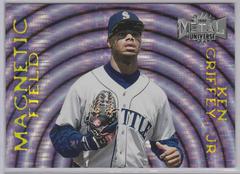 Ken Griffey Jr #4 Baseball Cards 1997 Metal Universe Magnetic Field Prices