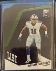 Micah Parsons [Green] Football Cards 2022 Panini Donruss Elite A List Prices