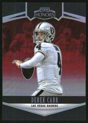 Derek Carr [Red] #16 Football Cards 2022 Panini Honors Prices